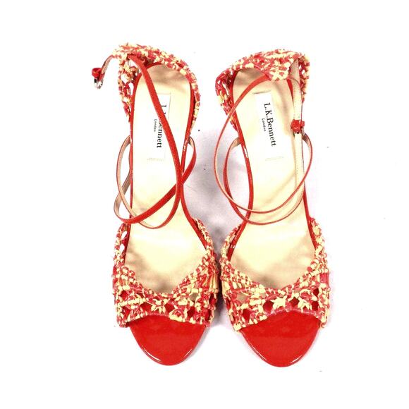 L.K. Bennet Azure Macrame Sandals -40 - Picture 3 of 9